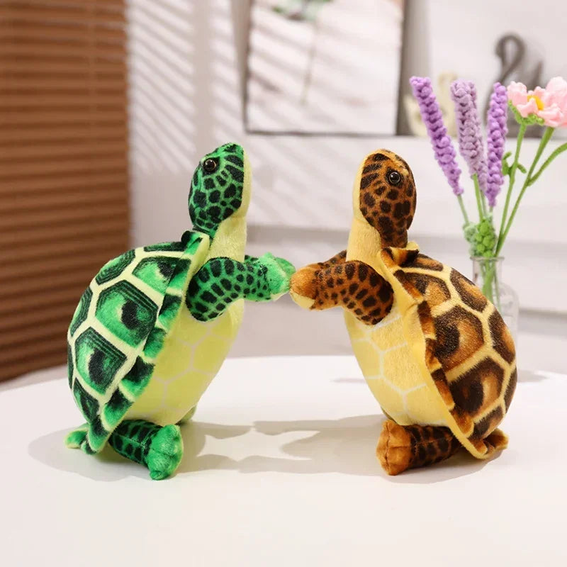 Realistic Soft Sea Turtle Plush with Segmented Shell - Image 4