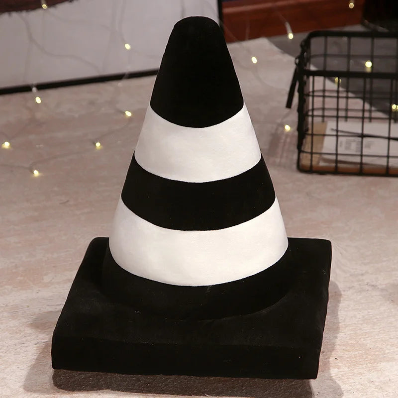 Colorful Traffic Cone Plush Decor Pillow - Image 10