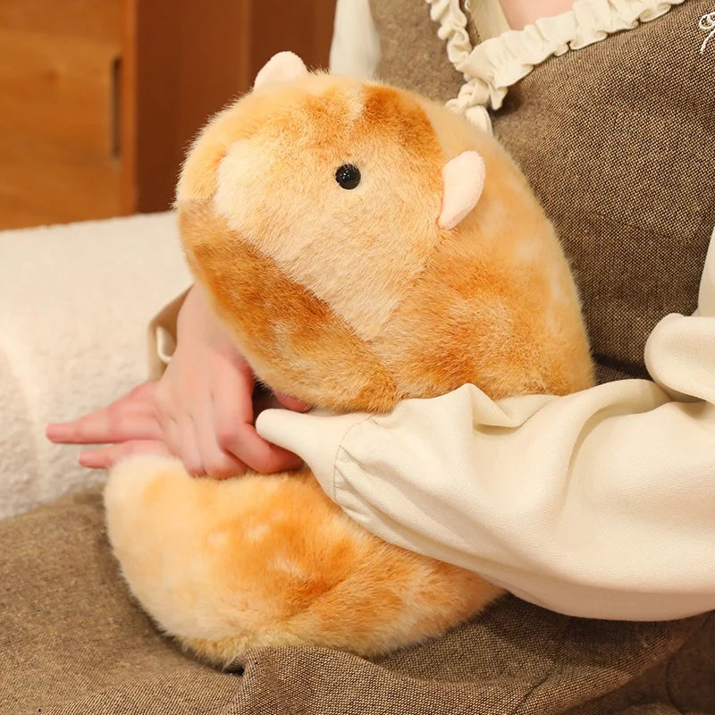 Chubby Mottled Orange Hamster Plush - Image 5