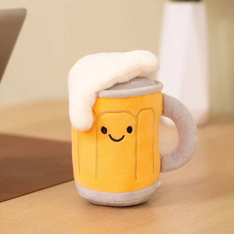 Cute Beer Bottle and Mug Plush Toy Set - Image 8