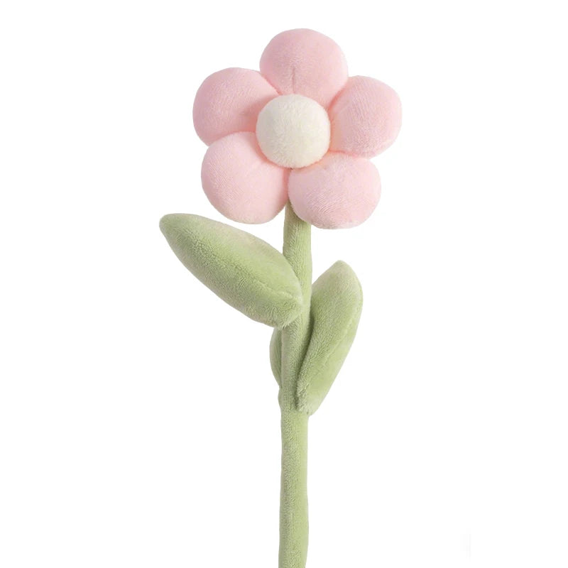 Mixed Pastel Plush Daisy and Tulip Bouquet - Image 22