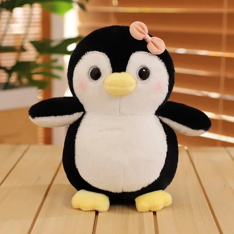 Cute Penguin Plush with Bows and Rosy Cheeks - Image 10