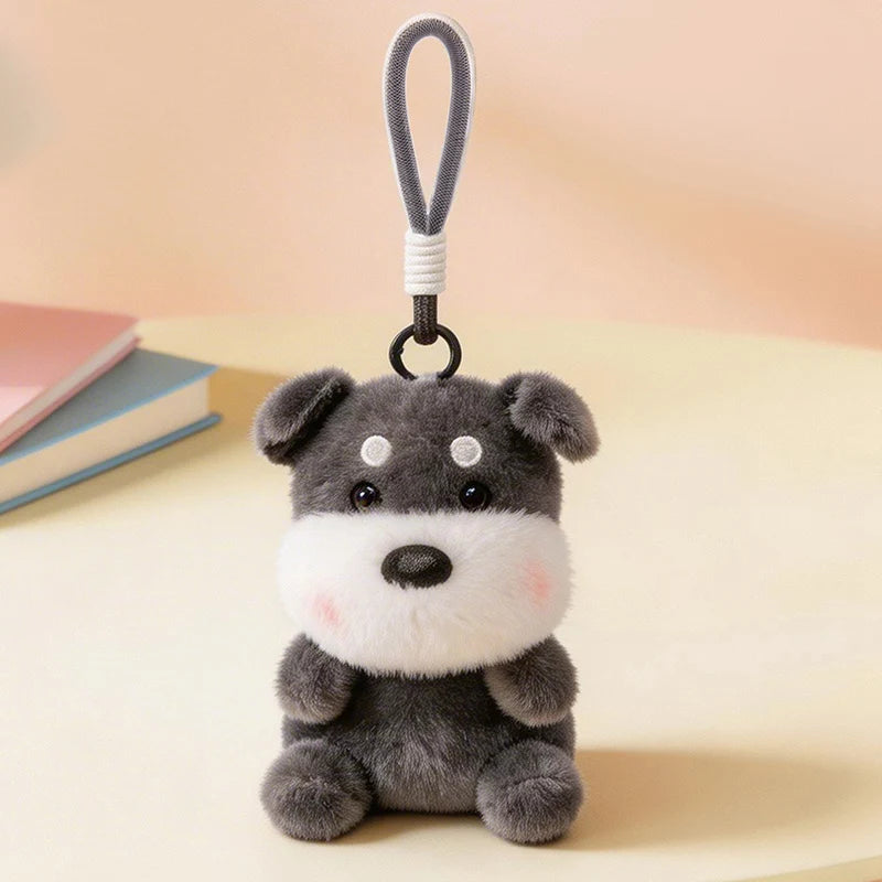 Cute White Chibi Animal Plush Keychain - Image 16