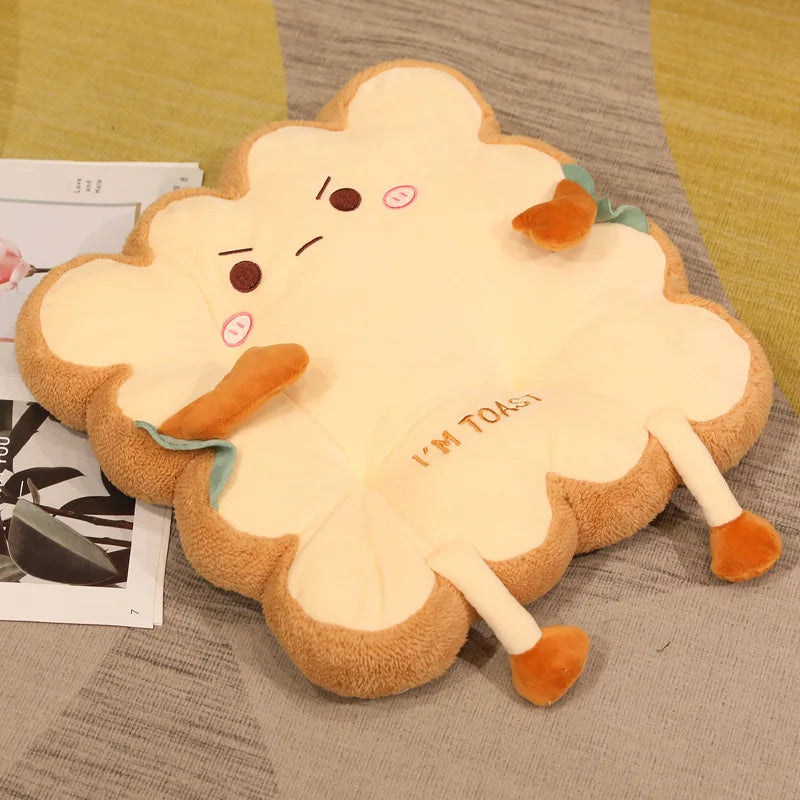 Kawaii Soft Toast Bread Slice Plush Pillow - Image 11