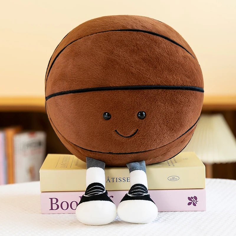 Cute Blue Yellow Volleyball Plush Toy - Image 6