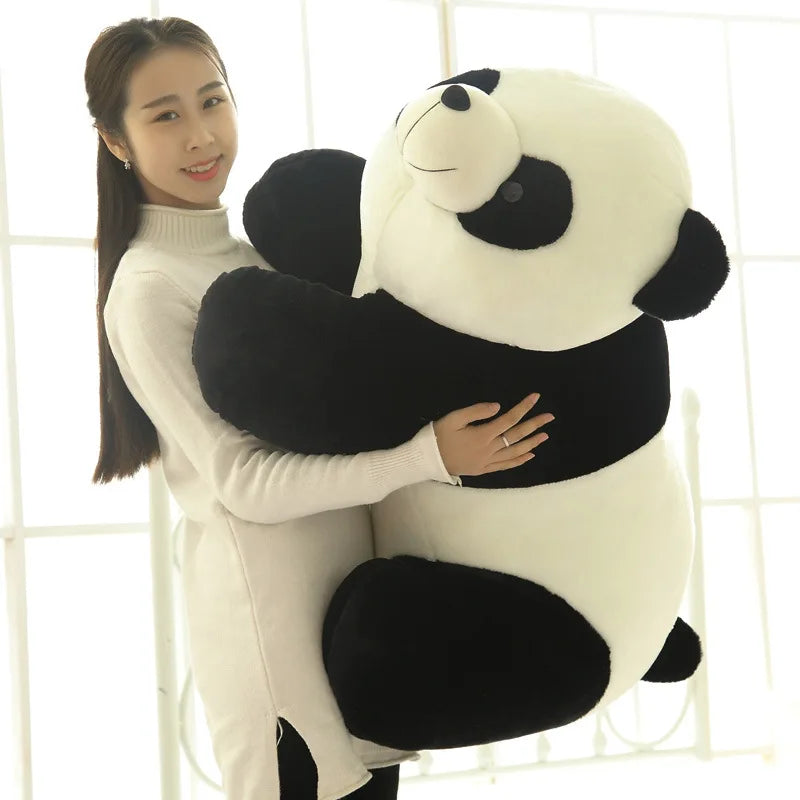 Hugging Black and White Panda Plush Toy - Image 4