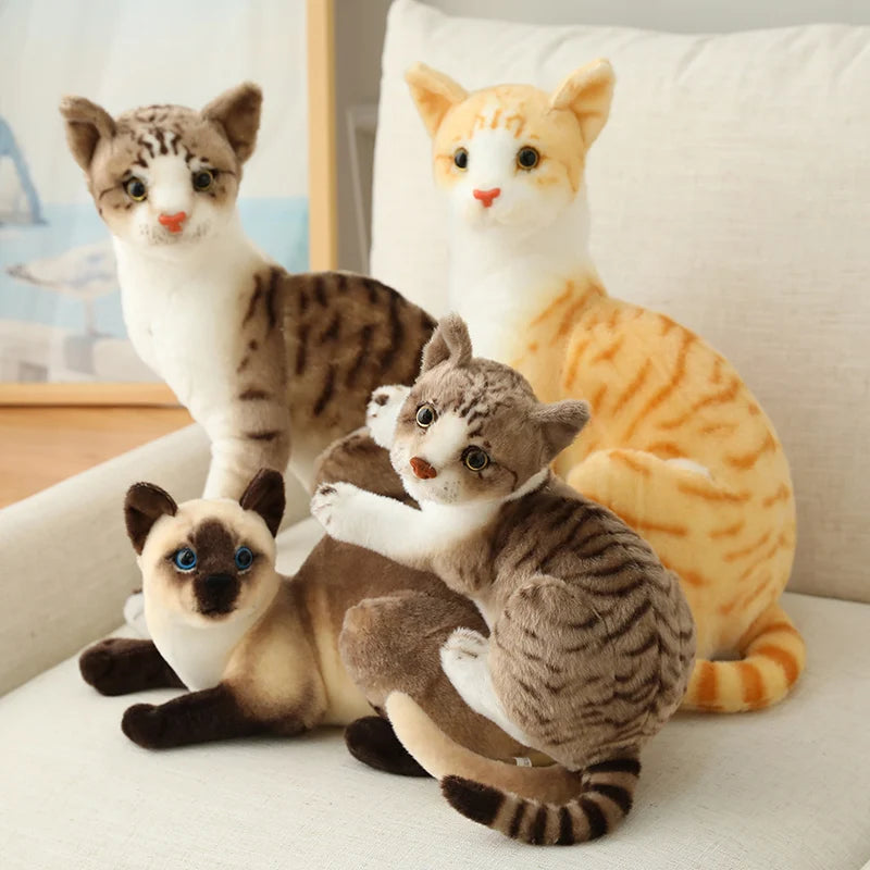 Plush Seal Point Siamese Cat with Blue Eyes - Image 5