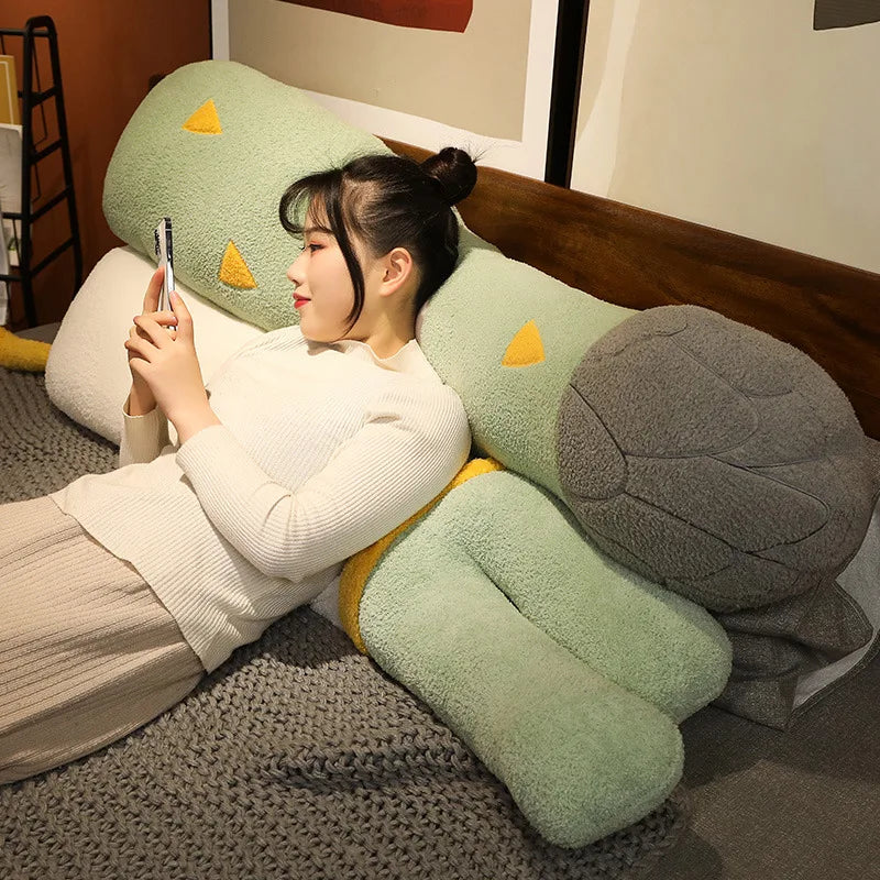 Soft Oversized Mushroom Plush Body Pillow with Face - Image 3