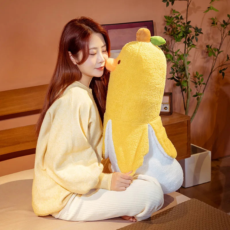 Adorable Banana Duck Plush Toy - Image 3