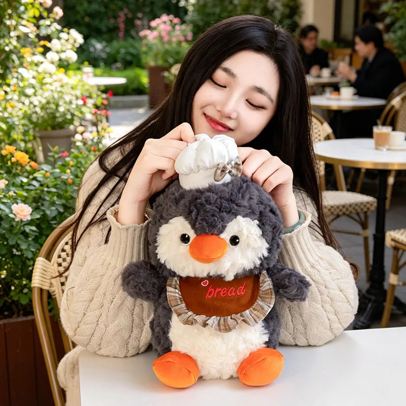 Cute Baker Penguin Plush Toy with Chef Hat - Image 4