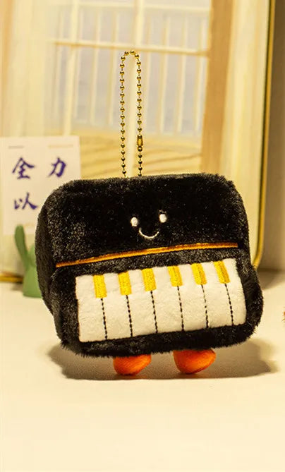 Adorable Plush Instrument & Fruit Keychain - Image 7