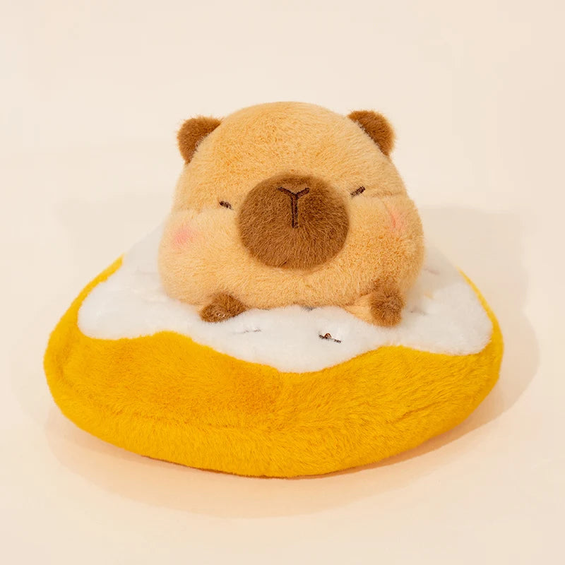 Cute Pink Swiss Roll Bear Plushie with Strawberry - Image 8