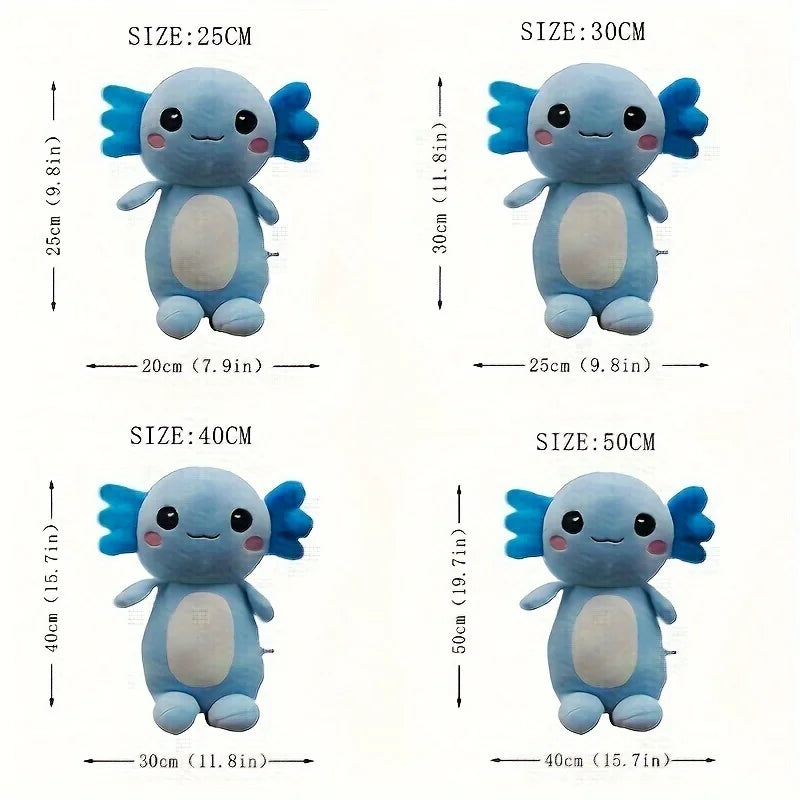 Cute Axolotl Plush Toy with Fluffy Frills - Image 5