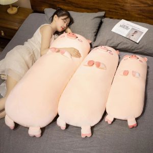 Soft Pink Pig Plush Body Pillow