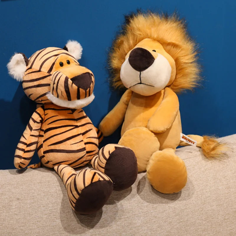 Cute Tan Lion Plush Toy with Fluffy Mane - Image 6