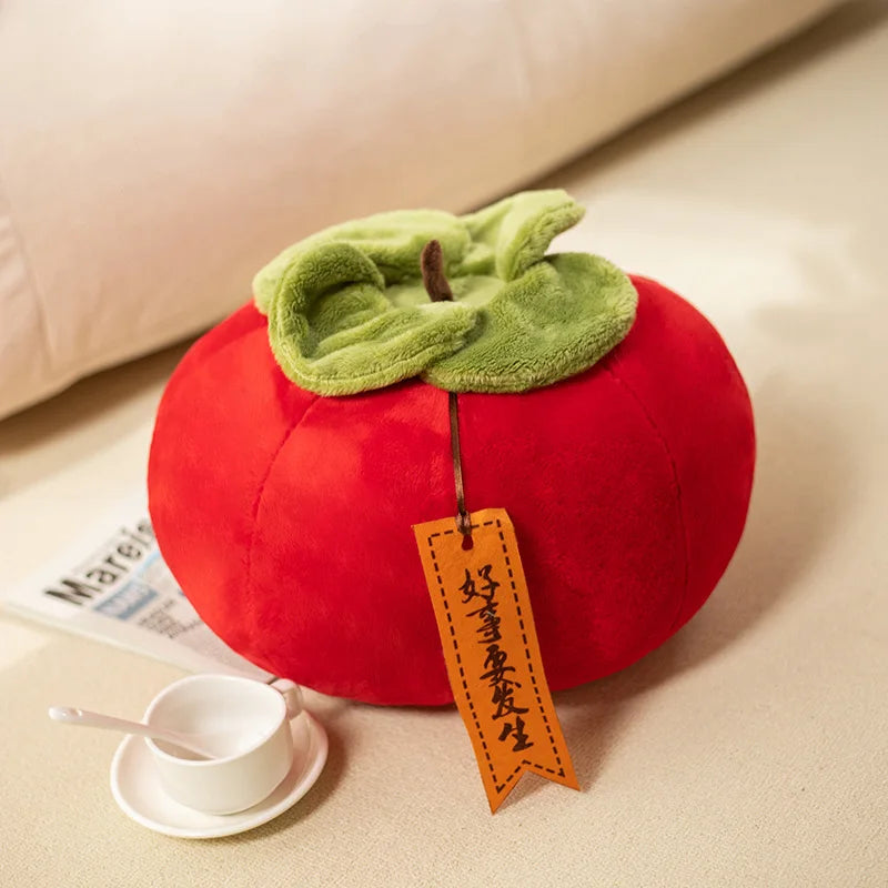 Soft Persimmon Fruit Plush Cushion - Image 9