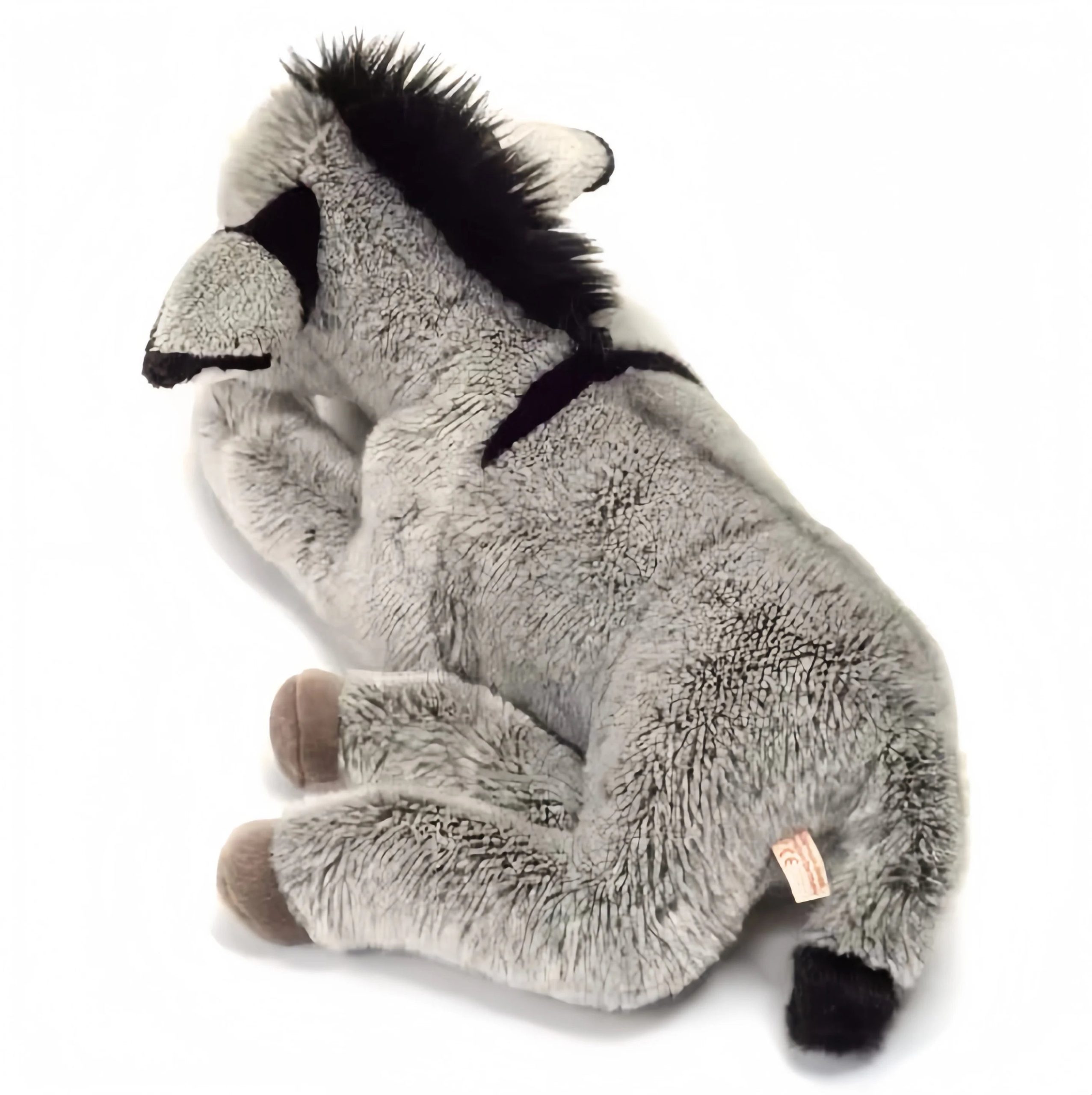 Oversized Gray Plush Lying Donkey - Image 3