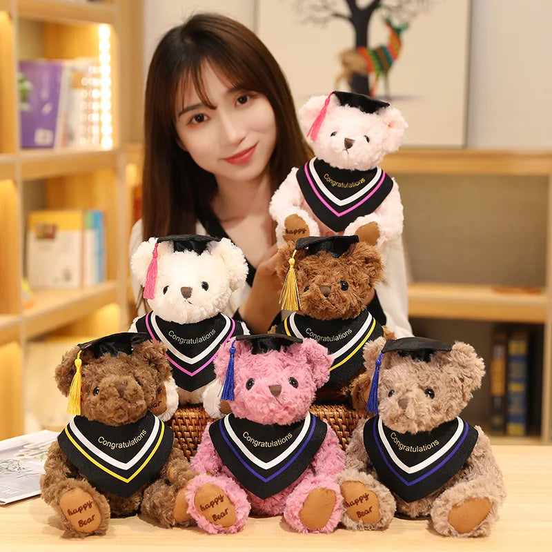 Plush Graduation Bear with Congratulations Stole