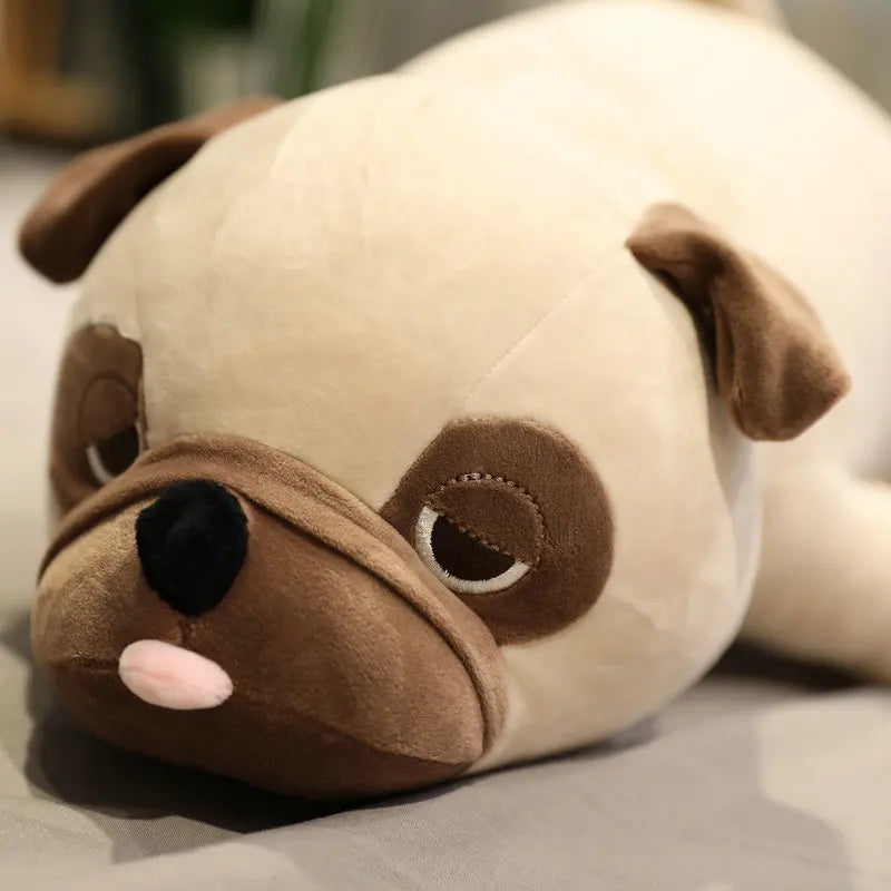 Cute Beige Pug Plush Body Pillow - Image 6
