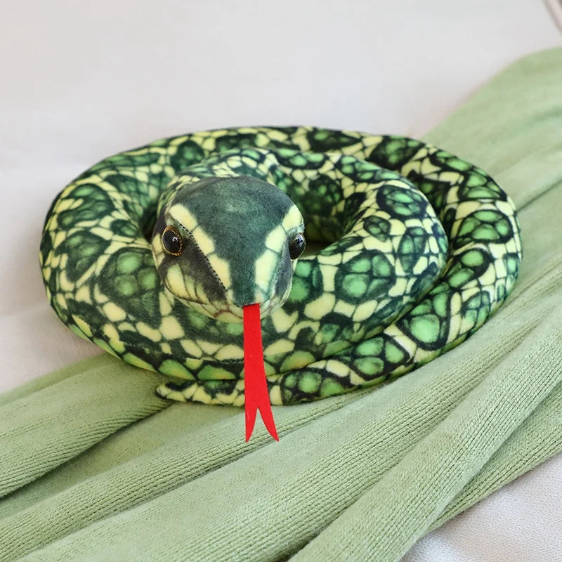 Soft Coiled Realistic Snake Plush Toy - Image 6