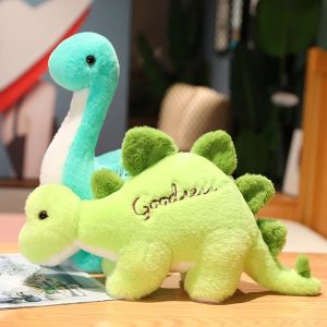 Lime Green Stegosaurus Plush with Goodness