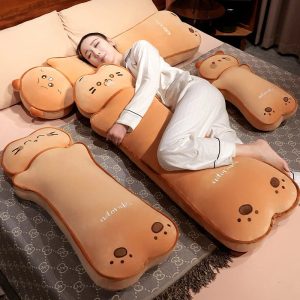 Cute Animal Face Caramel Plush Body Pillow