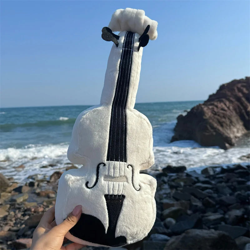 Brown and Cream Plush Violin Toy - Image 8