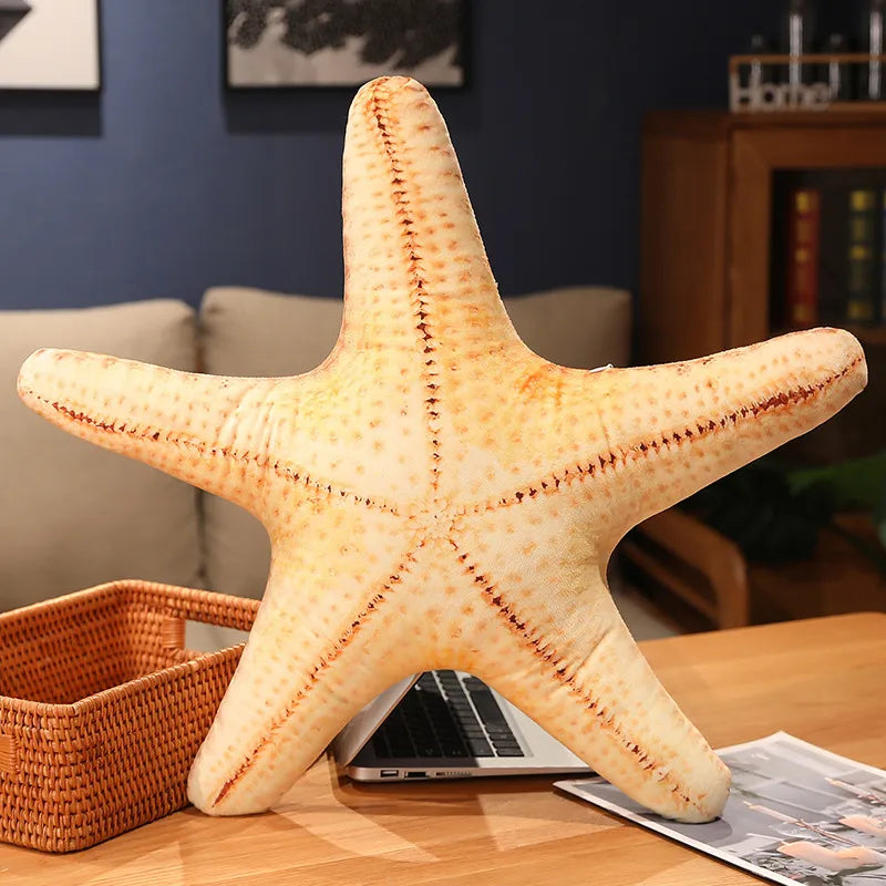 Light Pink Plush Scallop Seashell Pillow - Image 3