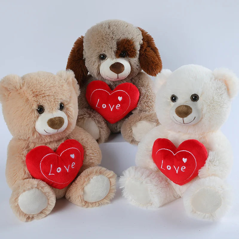 Soft Plush Bear with Red Love Heart - Image 4