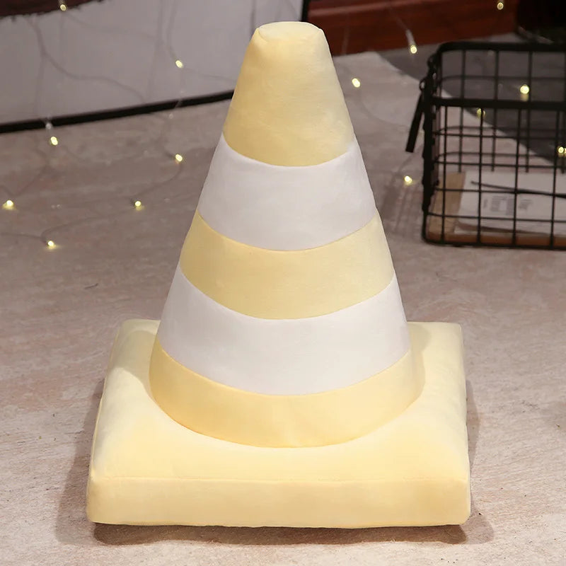 Colorful Traffic Cone Plush Decor Pillow - Image 13
