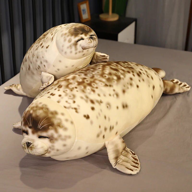 Soft Spotted Seal Plush Pillow - Image 5