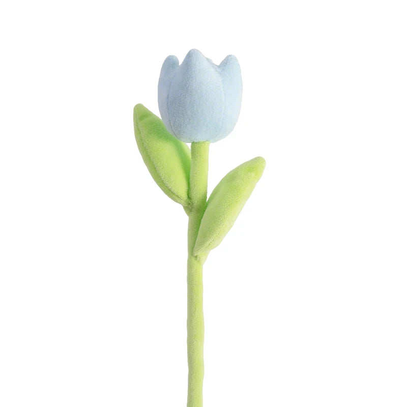 Mixed Pastel Plush Daisy and Tulip Bouquet - Image 19
