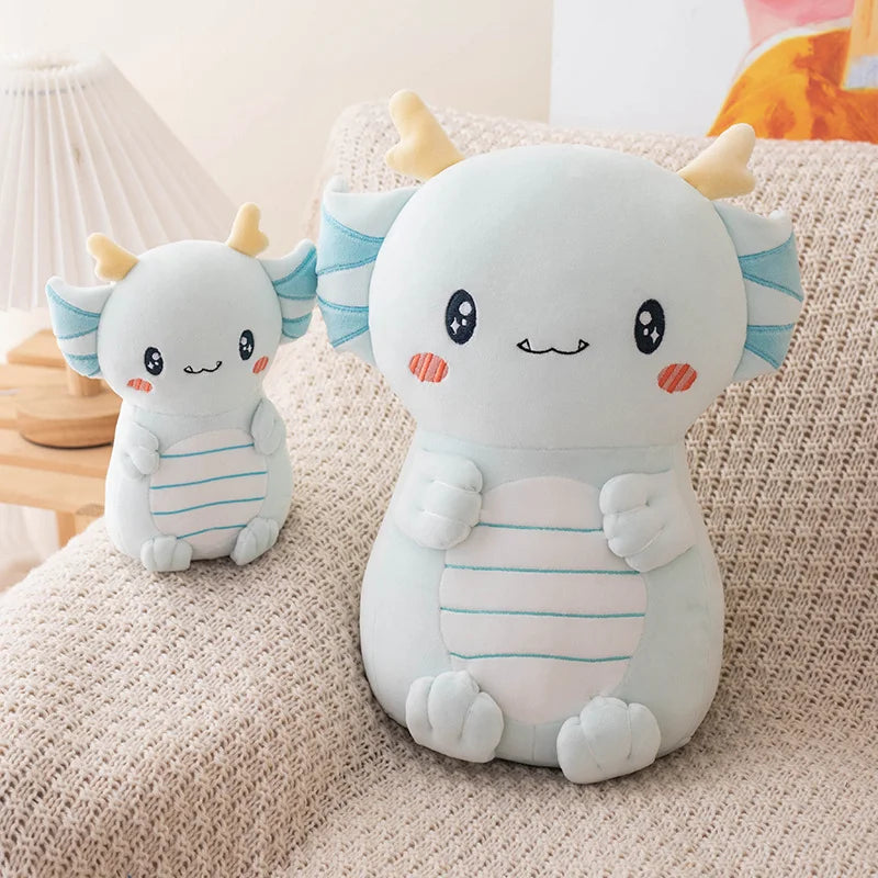Cute Dragon Plushie with Gills and Horns - Image 4
