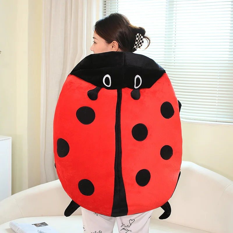 Oversized Ladybug Plush Wearable Sleeping Bag - Image 3