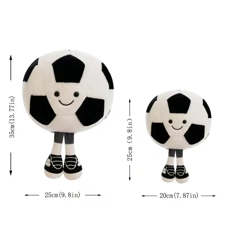 Cute Blue Yellow Volleyball Plush Toy - Image 4