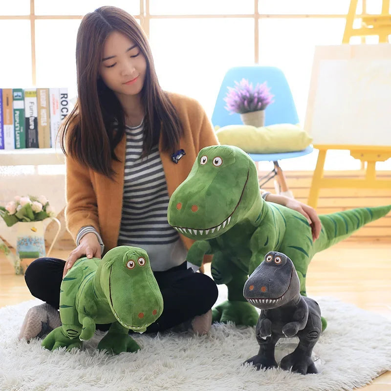 Friendly Green T-Rex Plush Dinosaur Toy - Image 4