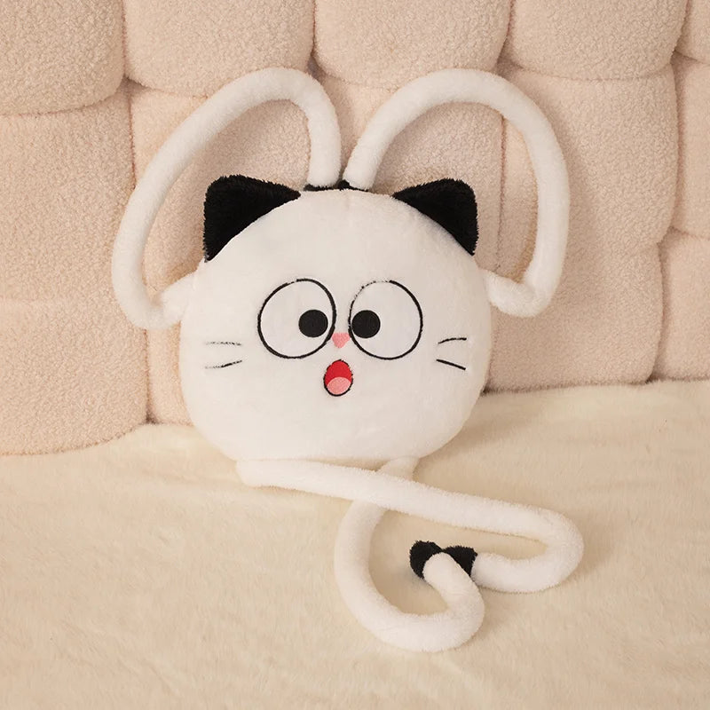 Black Cat Long-Legged Round Plush Toy - Image 6