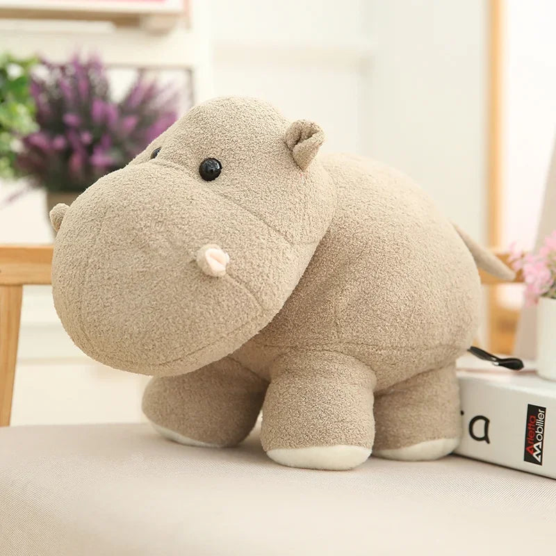 Chubby Safari Animal Plush Toy in Earth Tones - Image 2