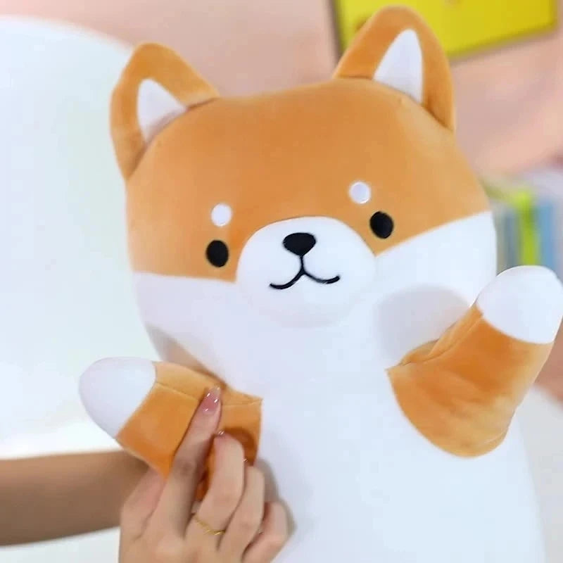 Cute Shiba Inu Plush Long Body Pillow - Image 5