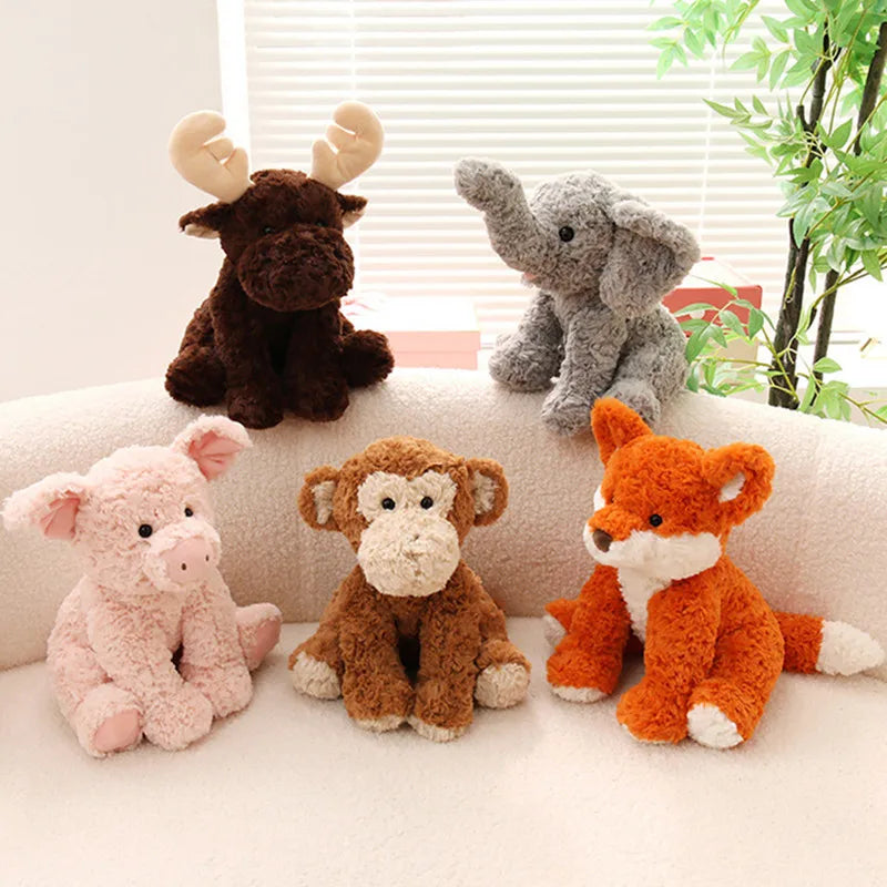 Curly Orange and White Fox Plush Toy - Image 2