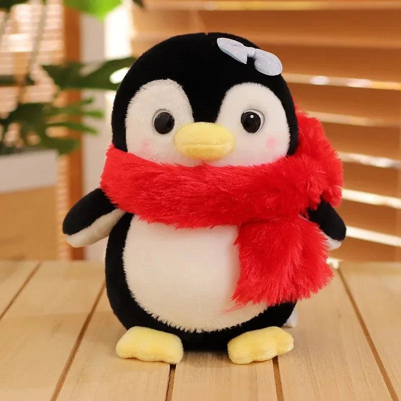 Cute Penguin Plush with Bows and Rosy Cheeks - Image 12
