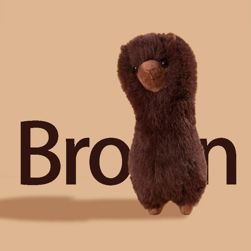 Fluffy White or Brown Alpaca Plush - Image 2