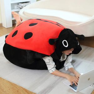 Oversized Ladybug Plush Wearable Sleeping Bag