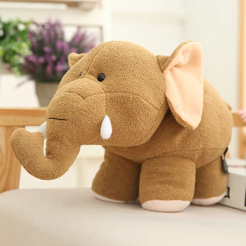 Soft Chubby Beige Hippo Plush Toy - Image 2