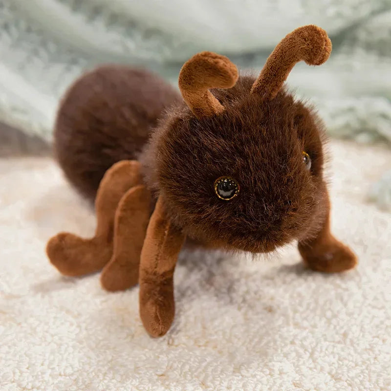 Fluffy Orange-Brown Insect Plush Toy - Image 7