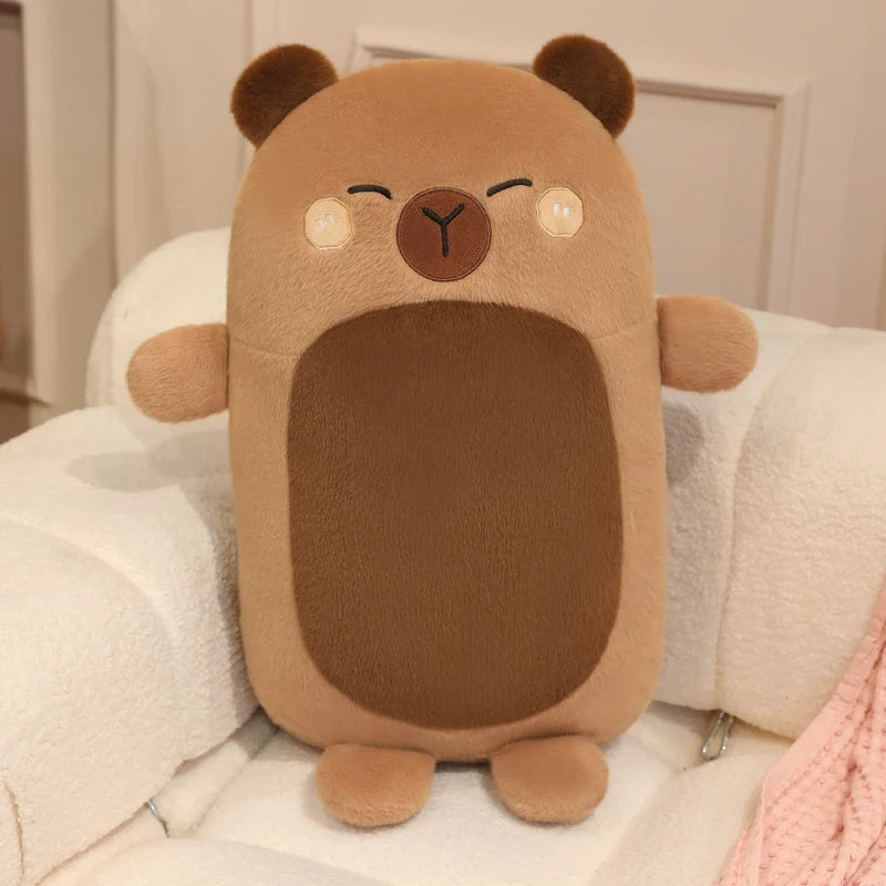 Brown and White Lying Animal Plush - Image 9