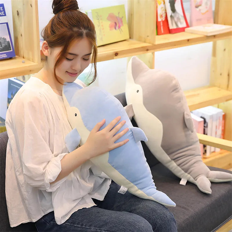 Cute Pastel Narwhal Plush Body Pillow - Image 3