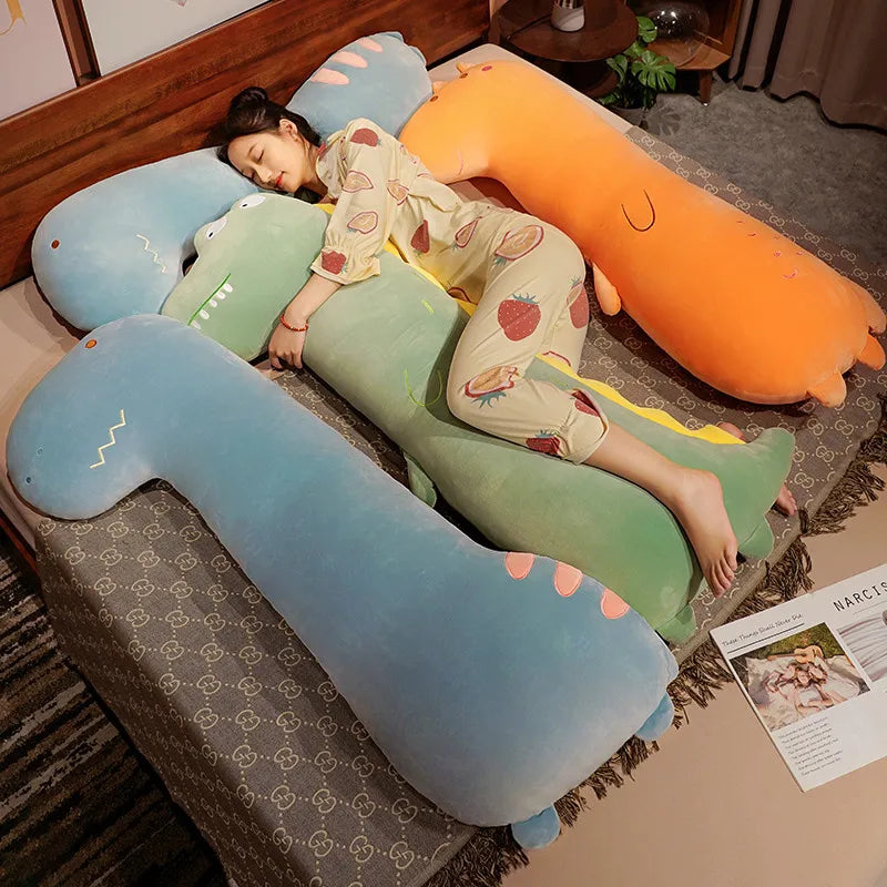 Cute Oversized Plush Dinosaur Body Pillow