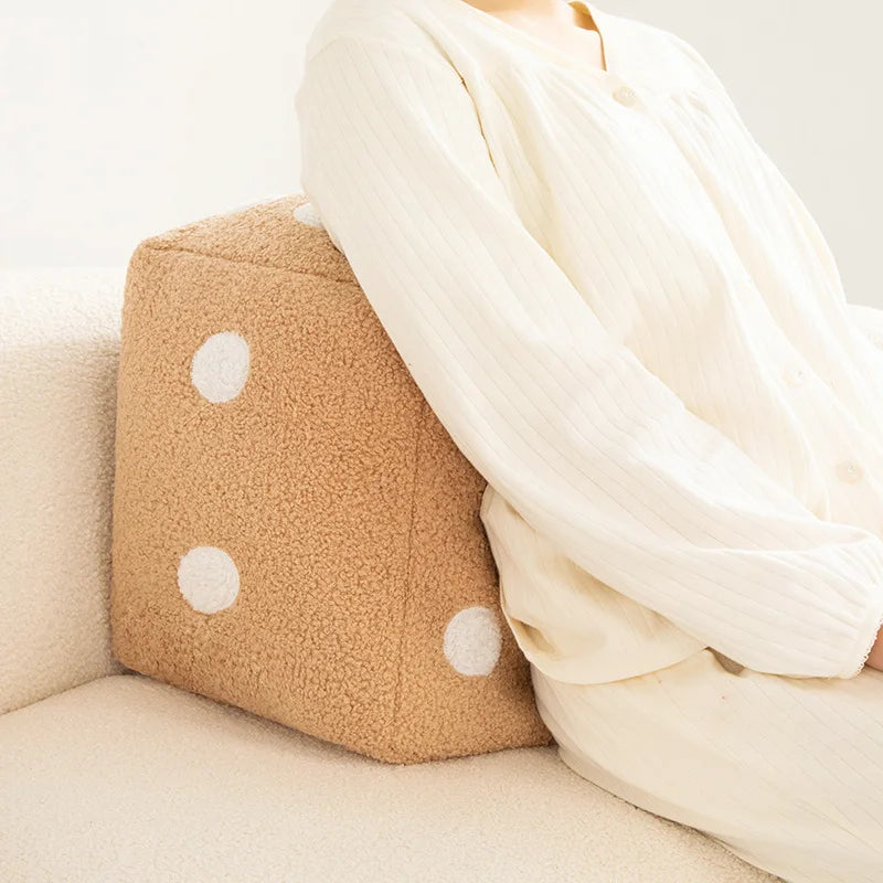 Soft Plush Dice Cube Accent Ottoman - Image 6