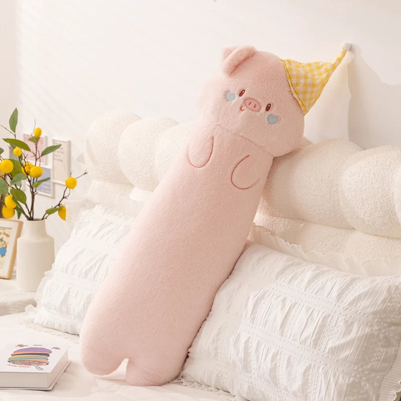 Long Plush Sleeping Animal Body Pillow with Cone - Image 7
